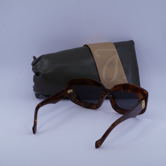 Loewe LW40114F 53A Cat Eye Sunglasses – Havana\\Smoke main image 7